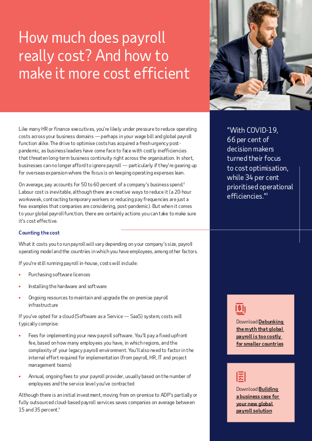 Cost report