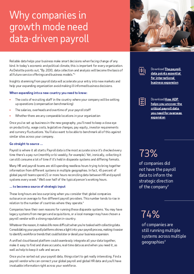 Data Driven report